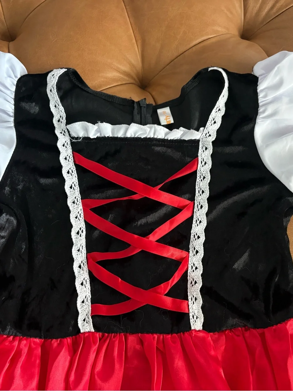 4 piece Little Red Riding Hood costume.